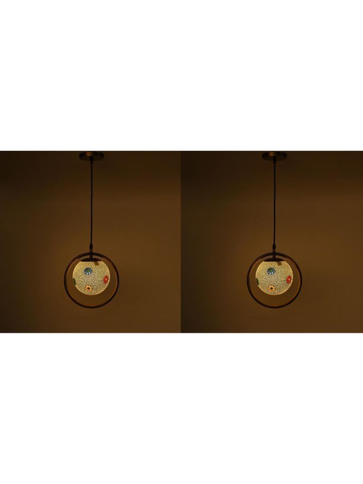     			1st Time Glass Designer Ceiling Lamp Pendant Multi - Pack of 2