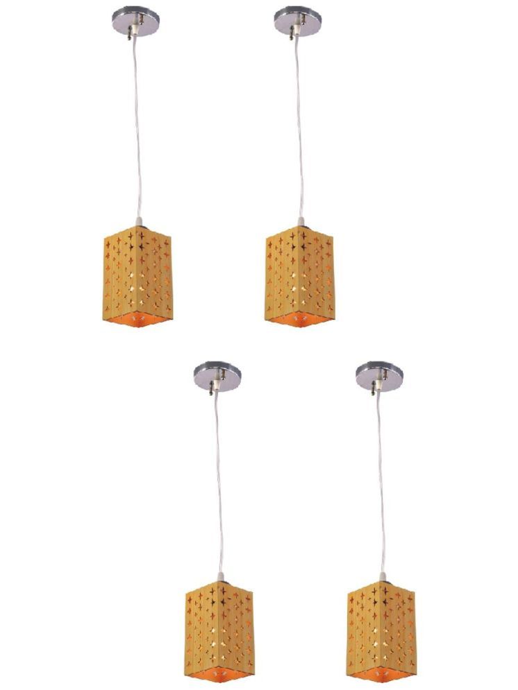     			1st Time Wood Designer Ceiling Lamp Pendant Multi - Pack of 4