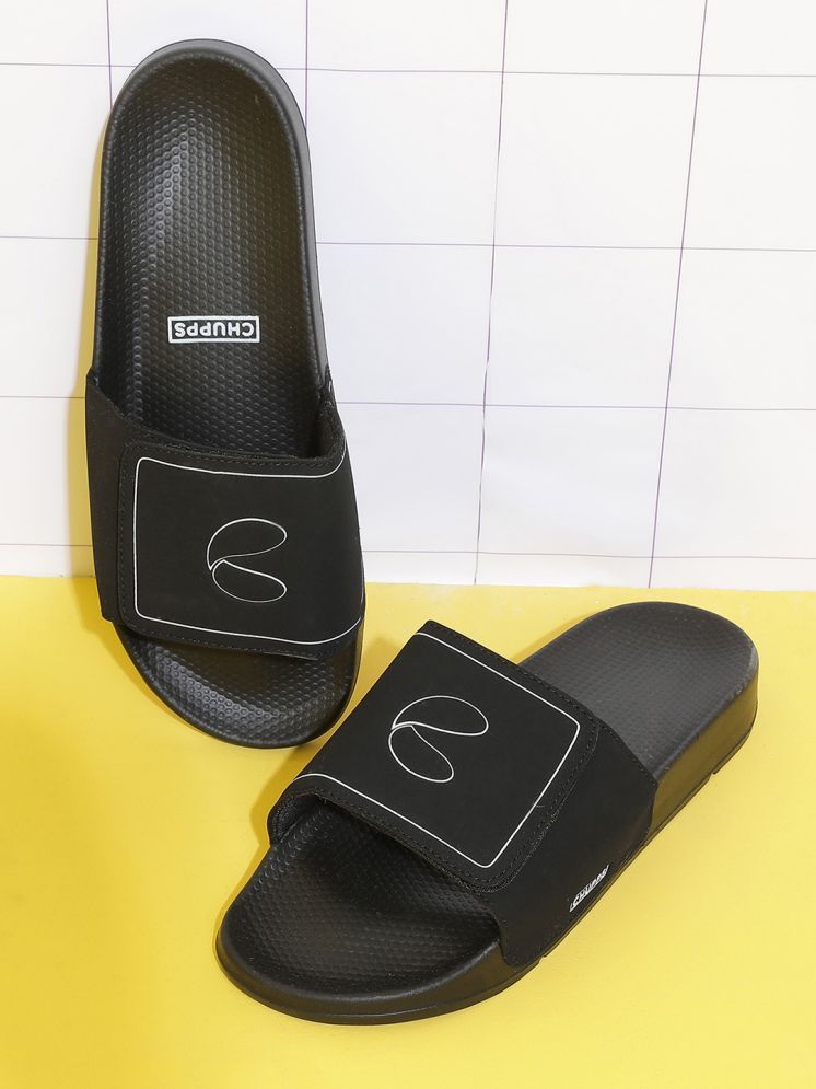     			CHUPPS Black Men's Slide Flip Flop