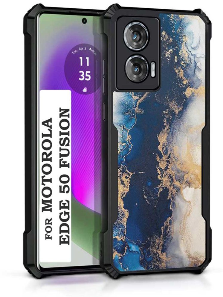     			COBERTA Multicolor Printed Back Cover Polycarbonate Compatible For Moto Edge 50 Fusion ( Pack of 1 )