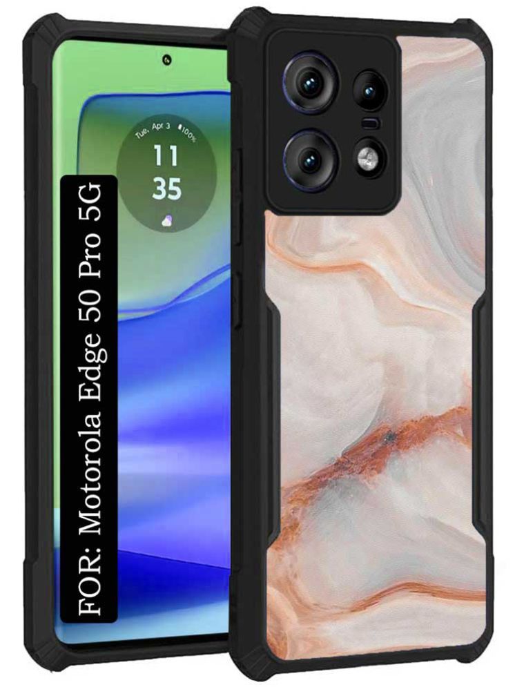     			COBERTA Multicolor Printed Back Cover Polycarbonate Compatible For Motorola Edge 50 Pro 5G ( Pack of 1 )