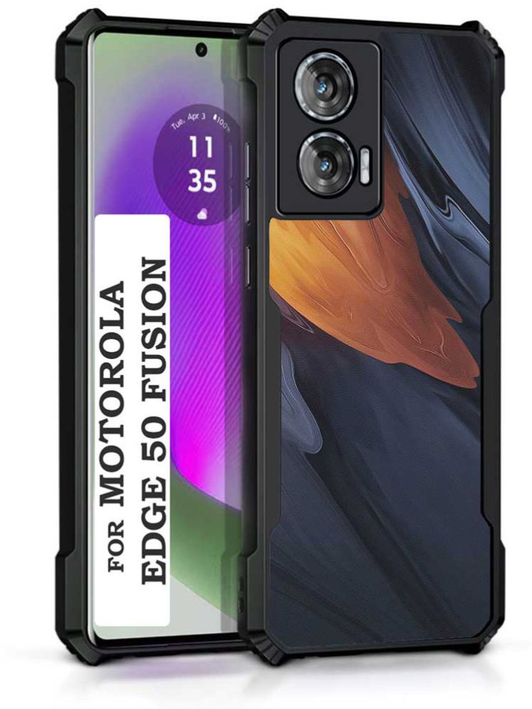     			COBERTA Multicolor Printed Back Cover Polycarbonate Compatible For Moto Edge 50 Fusion ( Pack of 1 )