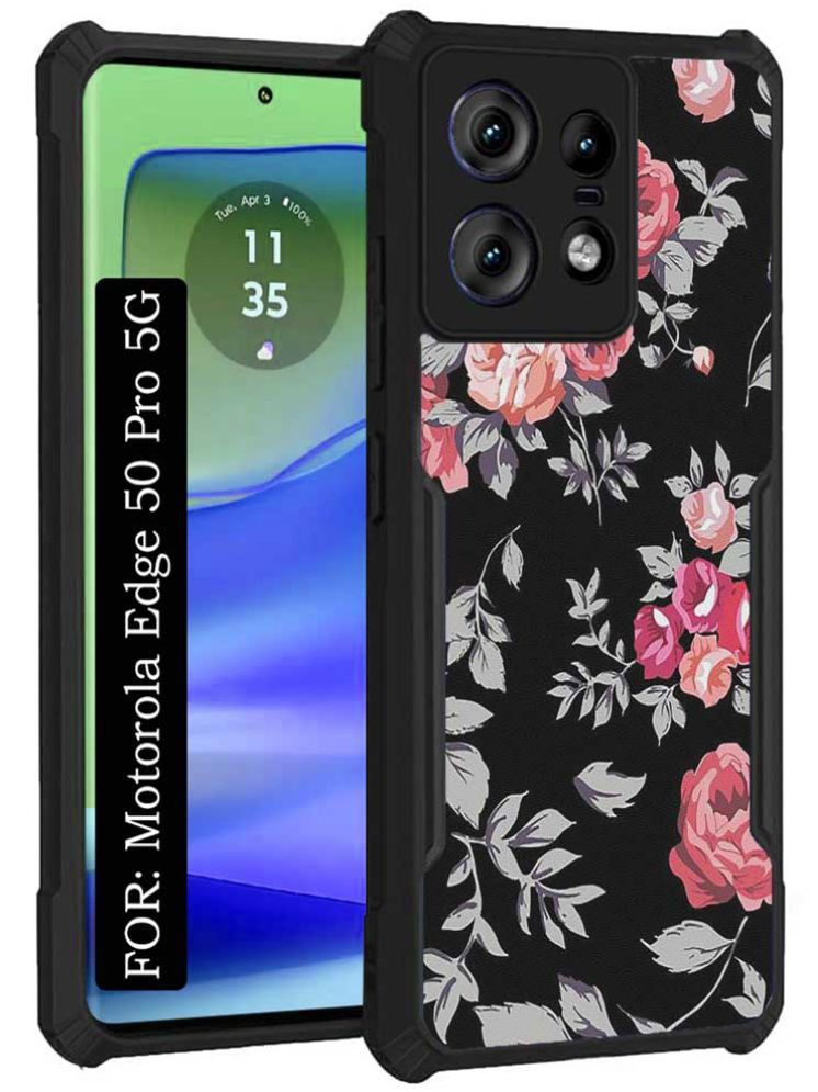     			COBERTA Multicolor Printed Back Cover Polycarbonate Compatible For Motorola Edge 50 Pro 5G ( Pack of 1 )