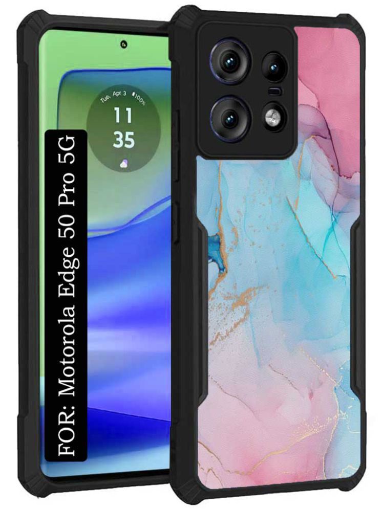     			COBERTA Multicolor Printed Back Cover Polycarbonate Compatible For Motorola Edge 50 Pro 5G ( Pack of 1 )