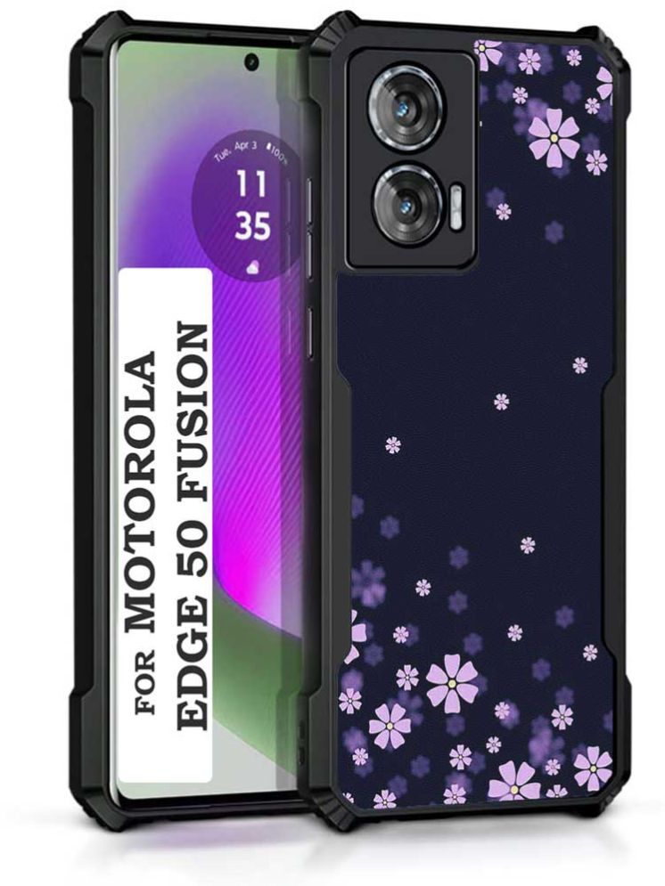     			COBERTA Multicolor Printed Back Cover Polycarbonate Compatible For Moto Edge 50 Fusion ( Pack of 1 )