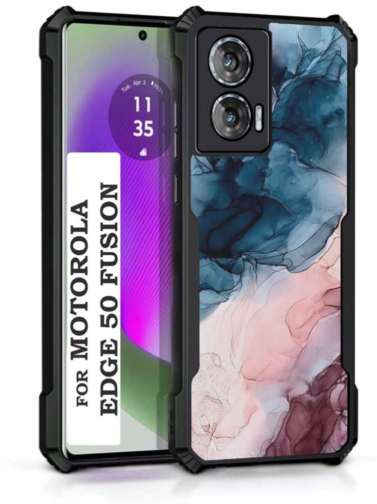     			COBERTA Multicolor Printed Back Cover Polycarbonate Compatible For Moto Edge 50 Fusion ( Pack of 1 )