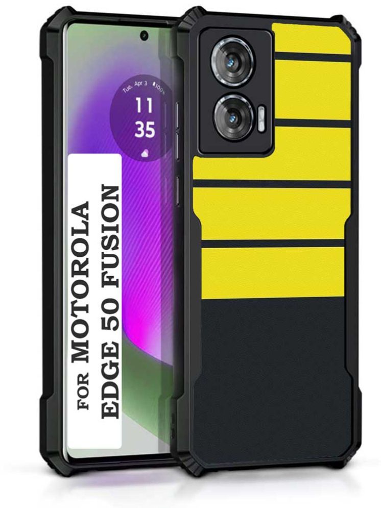     			COBERTA Multicolor Printed Back Cover Polycarbonate Compatible For Moto Edge 50 Fusion ( Pack of 1 )