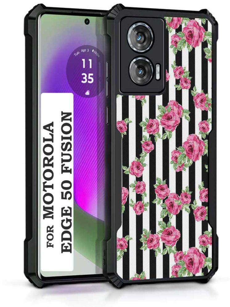     			COBERTA Multicolor Printed Back Cover Polycarbonate Compatible For Moto Edge 50 Fusion ( Pack of 1 )