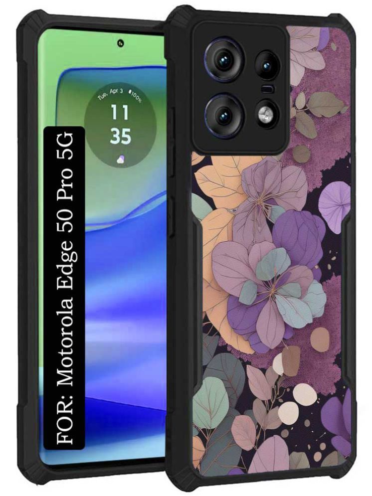     			COBERTA Multicolor Printed Back Cover Polycarbonate Compatible For Motorola Edge 50 Pro 5G ( Pack of 1 )