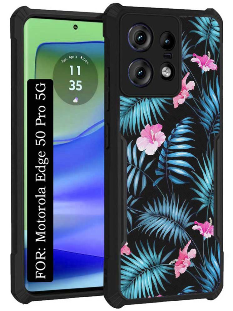     			COBERTA Multicolor Printed Back Cover Polycarbonate Compatible For Motorola Edge 50 Pro 5G ( Pack of 1 )