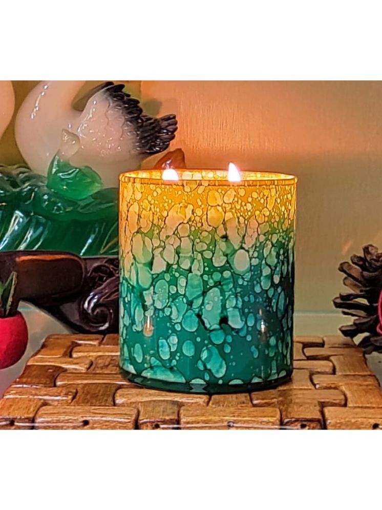     			Floish Green Lemongrass Jar Candle 9 cm ( Pack of 1 )