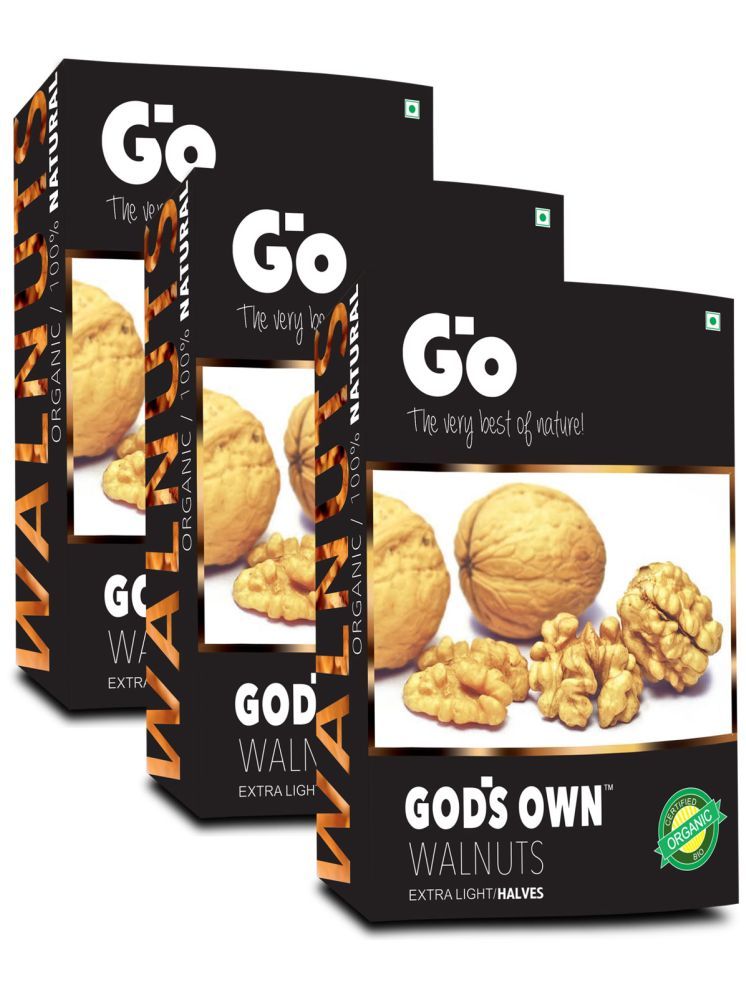     			Go Kashmiri Extra Light Halves Walnuts Kernels 250g x 3, 750g Walnuts Kernels Vacuum Packed