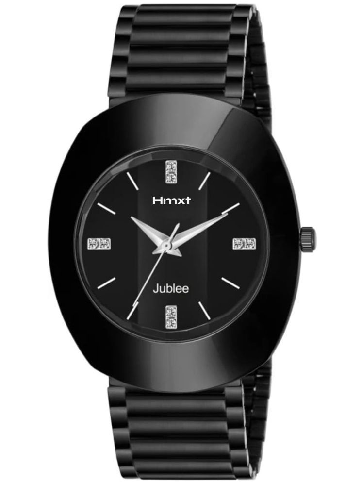     			HMXT Black Stainless Steel Analog Men's Watch