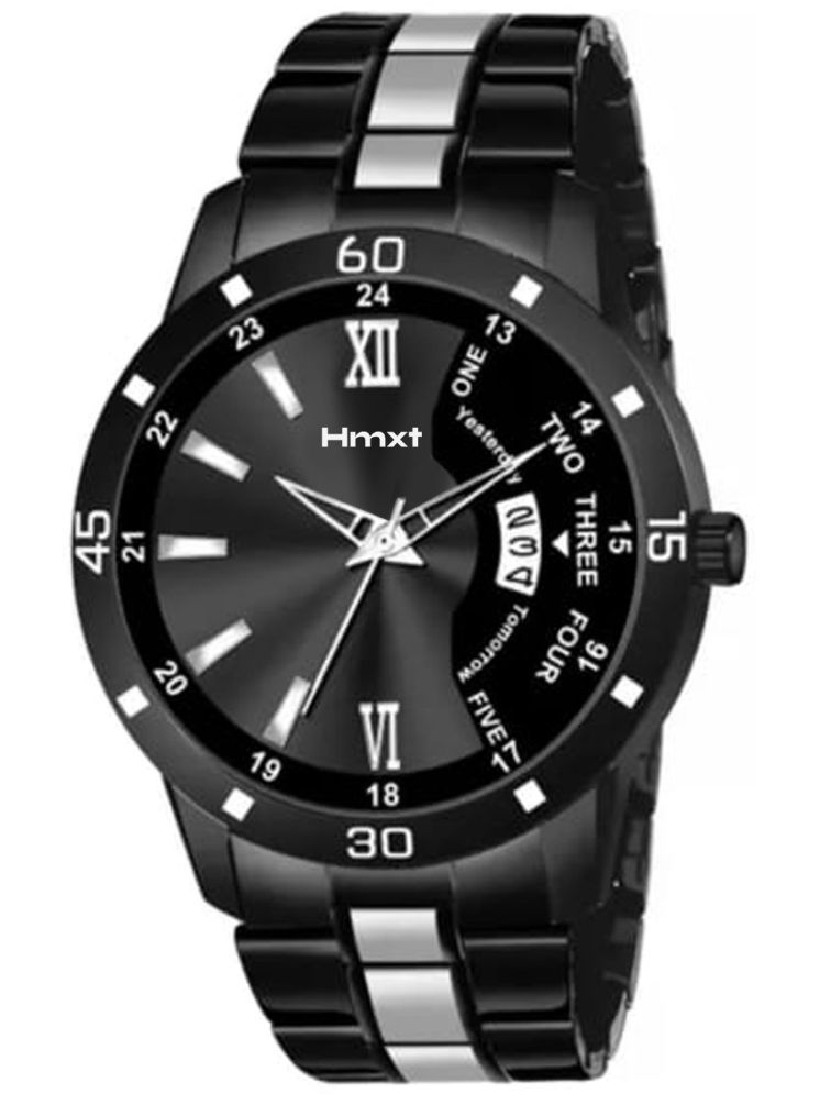     			HMXT Silver Stainless Steel Analog Men's Watch