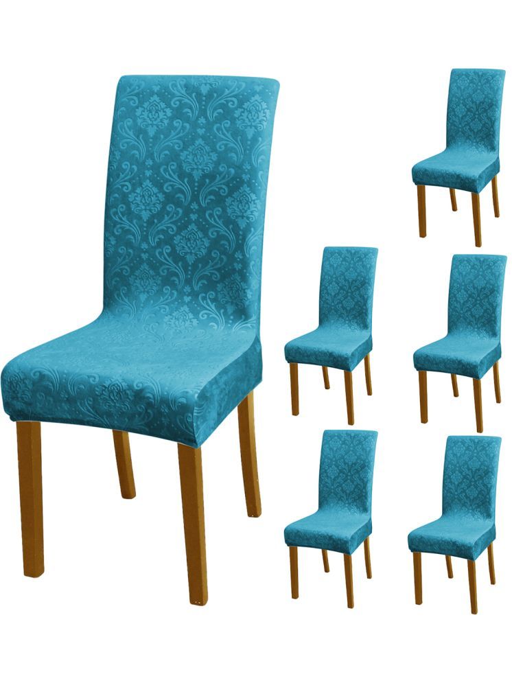     			HOKIPO 6 Seater Velvet Chair Cover ( Pack of 6 )