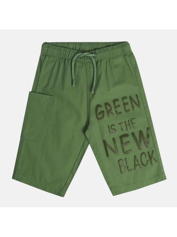     			MINI KLUB - Green Cotton Boys Three-Fourth ( Pack of 1 )