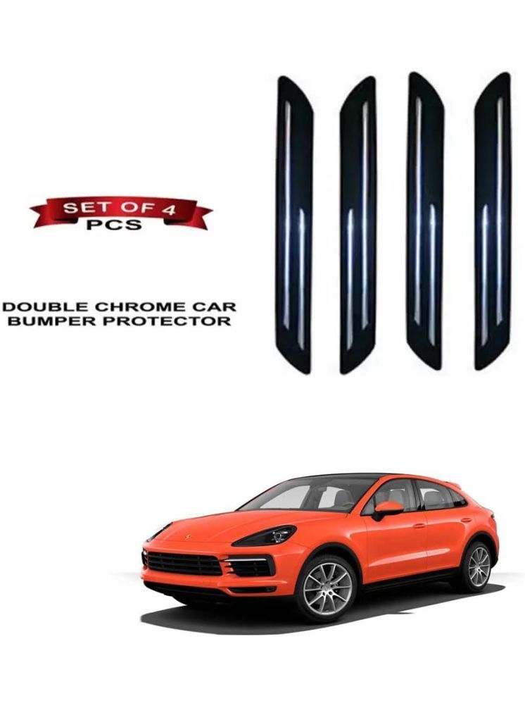     			RONISH Rubber Car Bumper Protector Guard (Double Chrome) For Porsche Cayenne Coupe