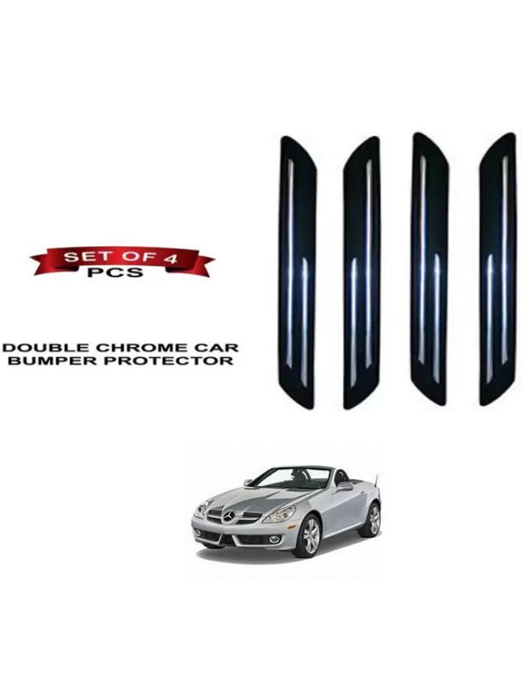     			RONISH Rubber Car Bumper Protector Guard (Double Chrome) For Mercedes Benz SLK