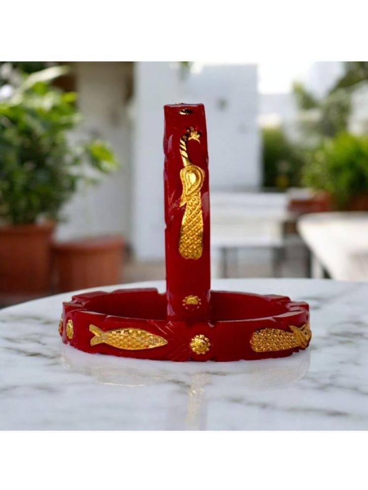     			TANVI J Red Bangle Set ( Pack of 2 )