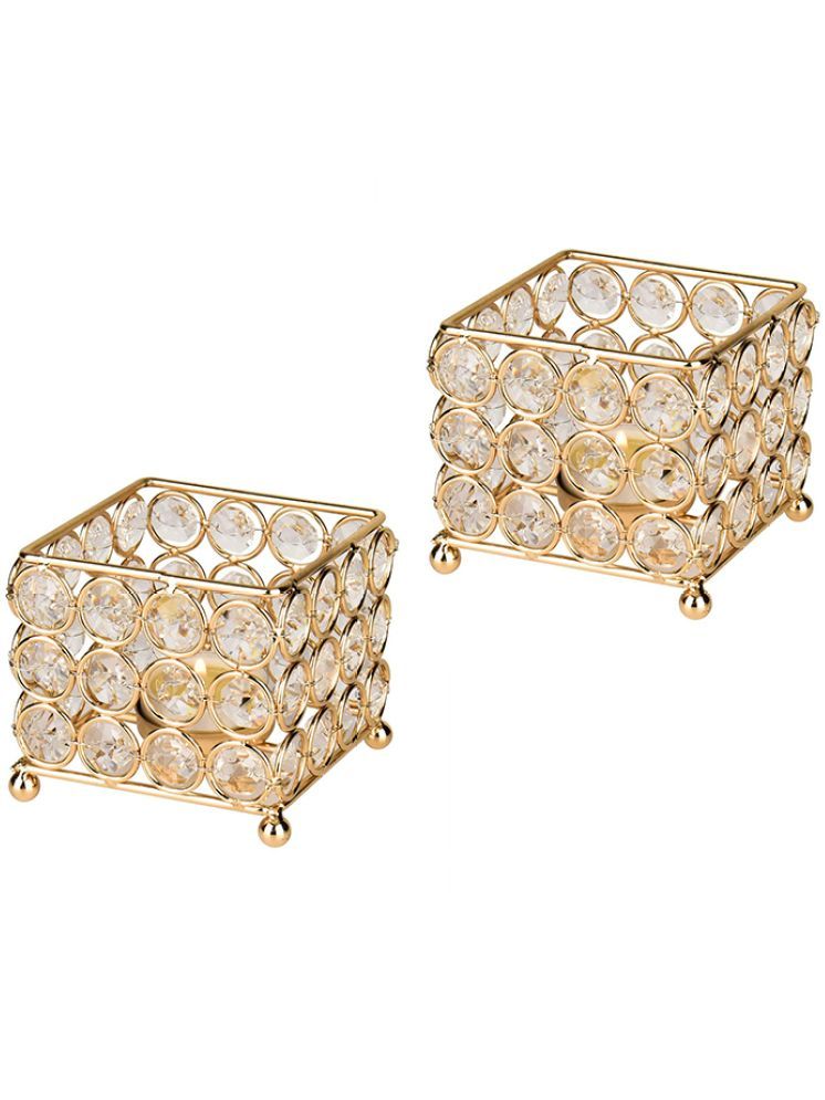     			Urban Hamlet Gold Table Top and Hanging Iron Tea Light Holder - Pack of 1