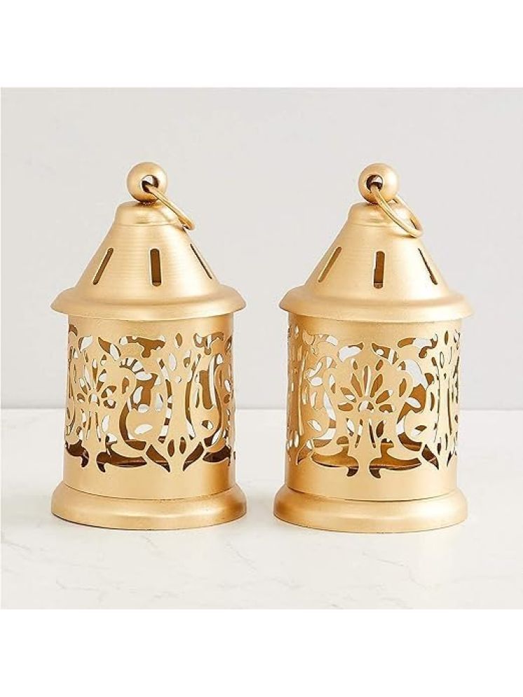     			Urban Hamlet Gold Table Top and Hanging Iron Tea Light Holder - Pack of 1