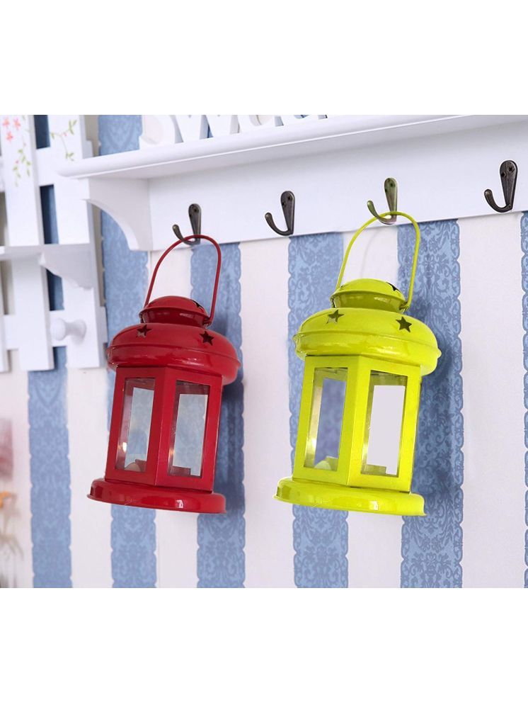     			Urban Hamlet Multicolour Table Top and Hanging Iron Tea Light Holder - Pack of 1