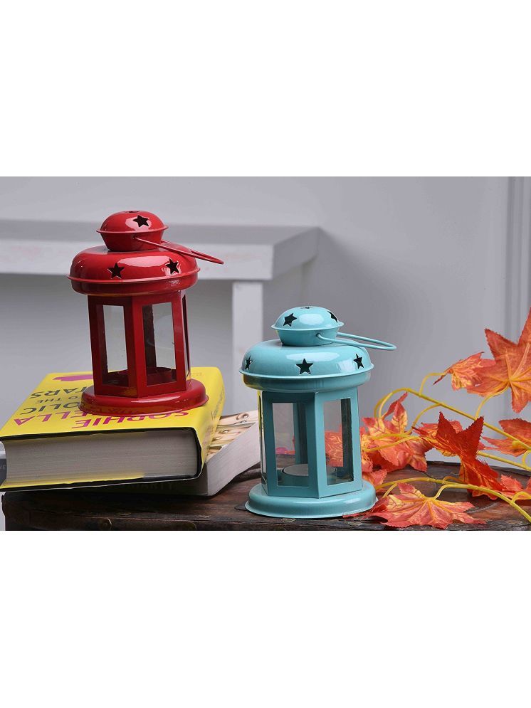     			Urban Hamlet Multicolour Table Top and Hanging Iron Tea Light Holder - Pack of 1