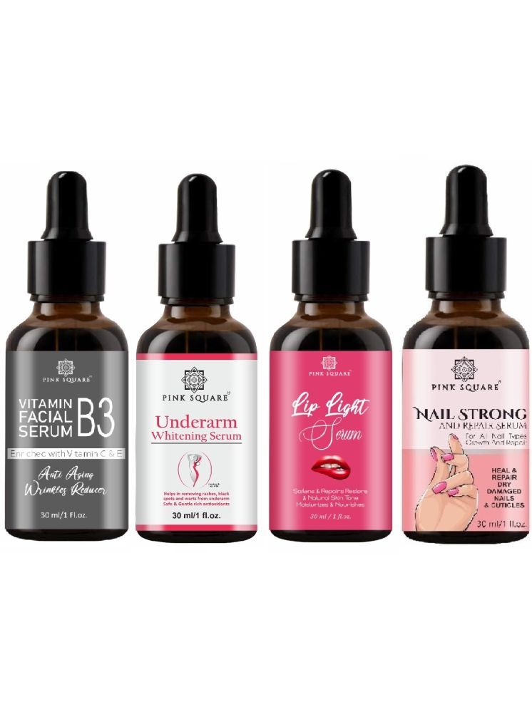     			Vitamin B3 Serum, Underarm Whitening Serum, Lip Light Serum & Nail Strong and Repair Serum (Each,30ml) Combo of 4