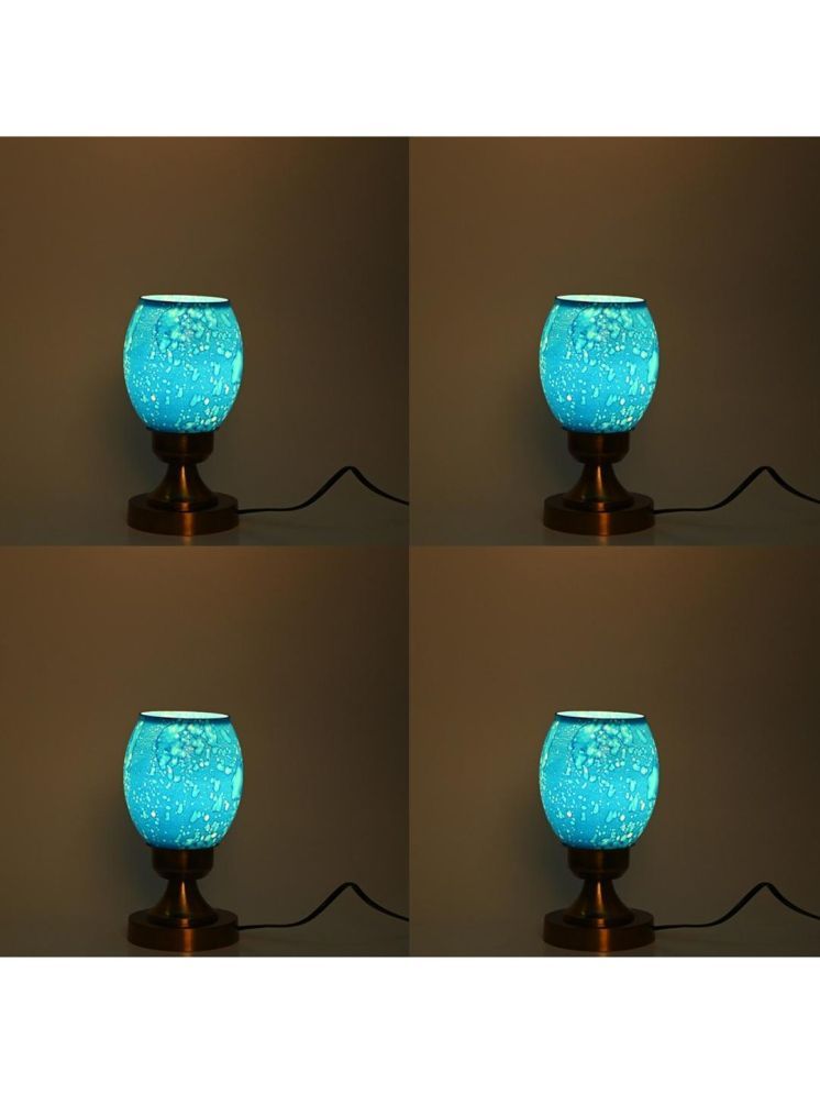     			1st Time Blue Decorative Table Lamp ( Pack of 4 )