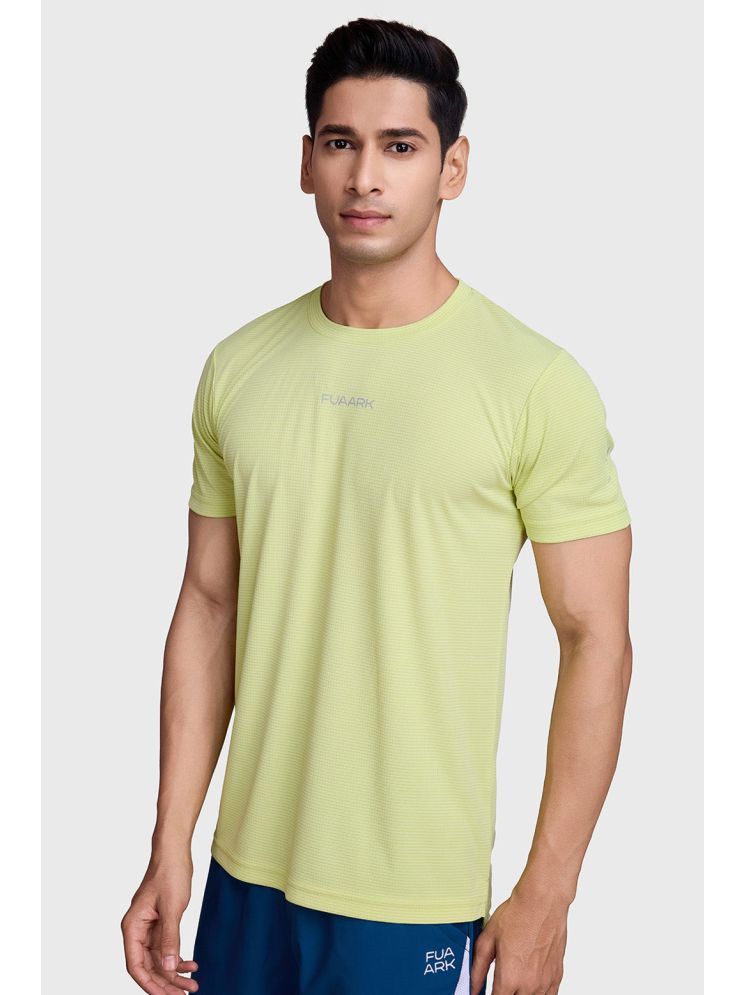     			Fuaark Lime Green Polyester Regular Fit Men's Sports T-Shirt ( Pack of 1 )