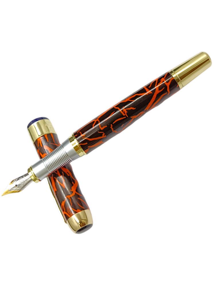     			JINHAO Orange Fine Line Fountain Pen ( Pack of 1 )