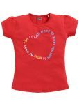 Eteenz Pack of 1 Girls Cotton Top ( Red )