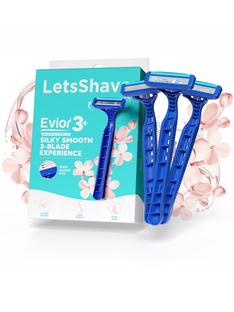     			LetsShave Disposable Razor ( Pack of 3 )