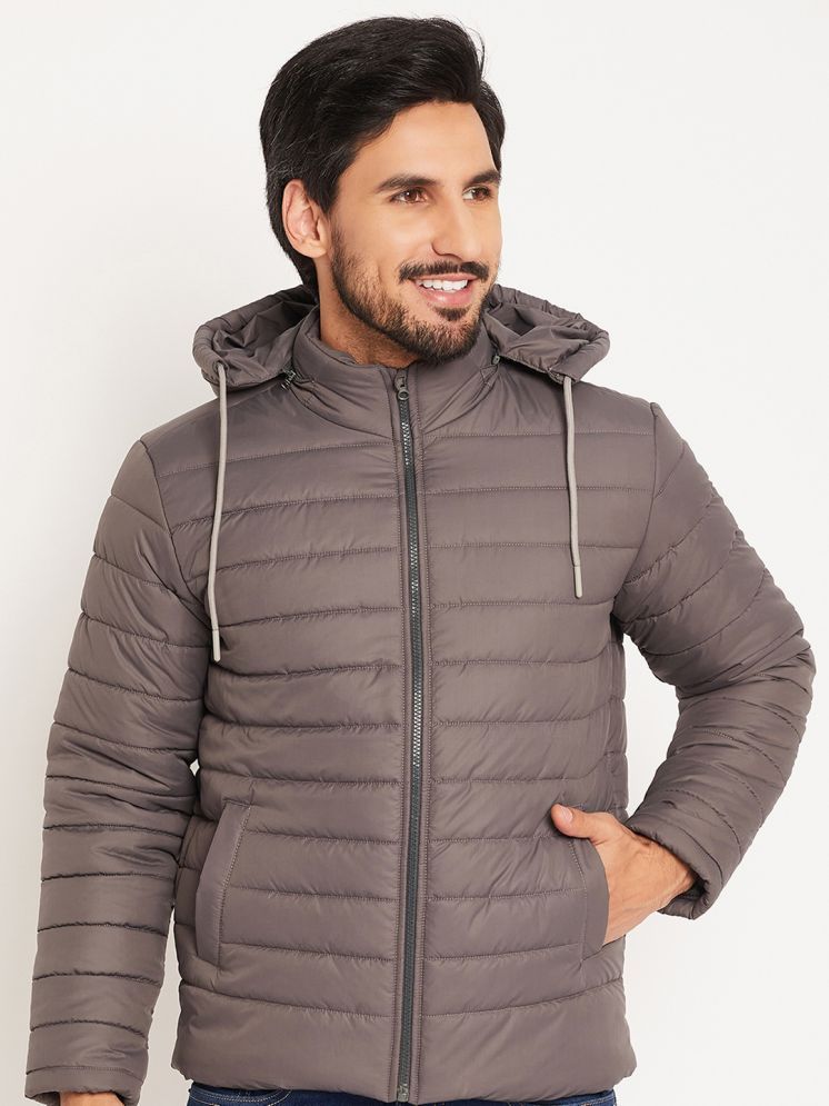     			VERO AMORE Polyester Men's Quilted & Bomber Jacket - Dark Grey ( Pack of 1 )