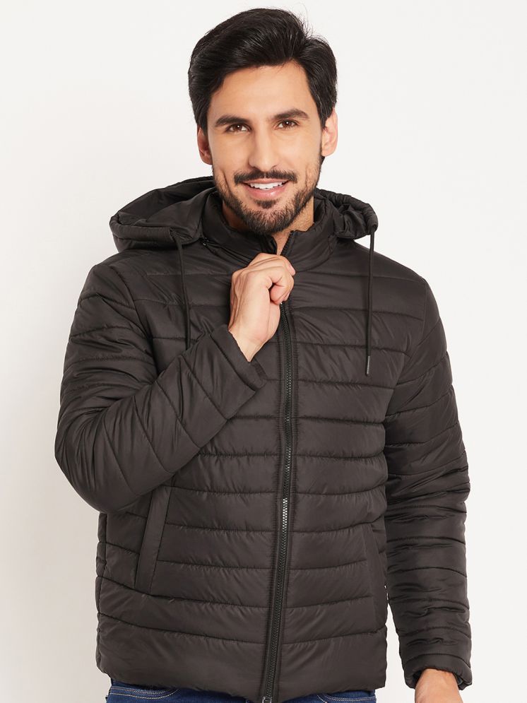     			VERO AMORE Polyester Men's Quilted & Bomber Jacket - Black ( Pack of 1 )