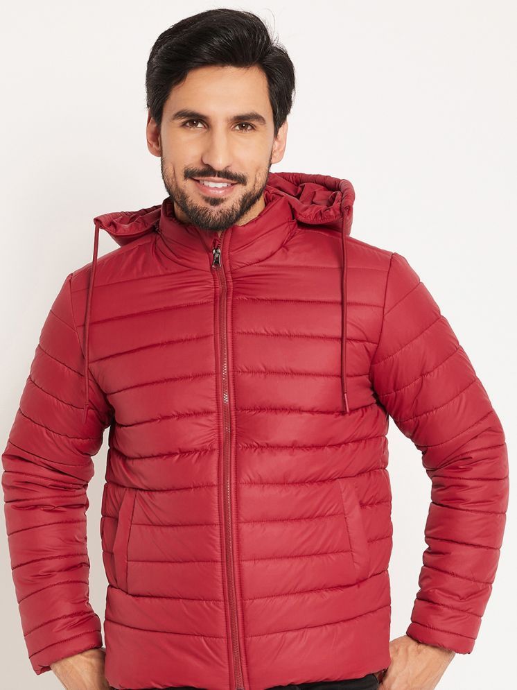     			VERO AMORE Polyester Men's Quilted & Bomber Jacket - Maroon ( Pack of 1 )