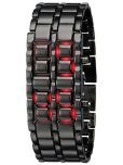 Rhonium Black Metal Digital Men's Watch