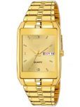 Rhonium Gold Metal Analog Men's Watch