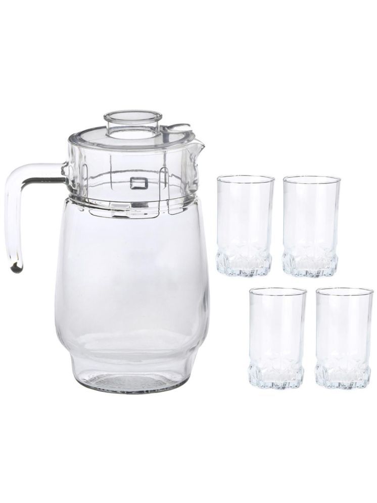     			AFAST Designer Jug & Glass Glass Plain Jug & Glass Set 1750 mL Transparent