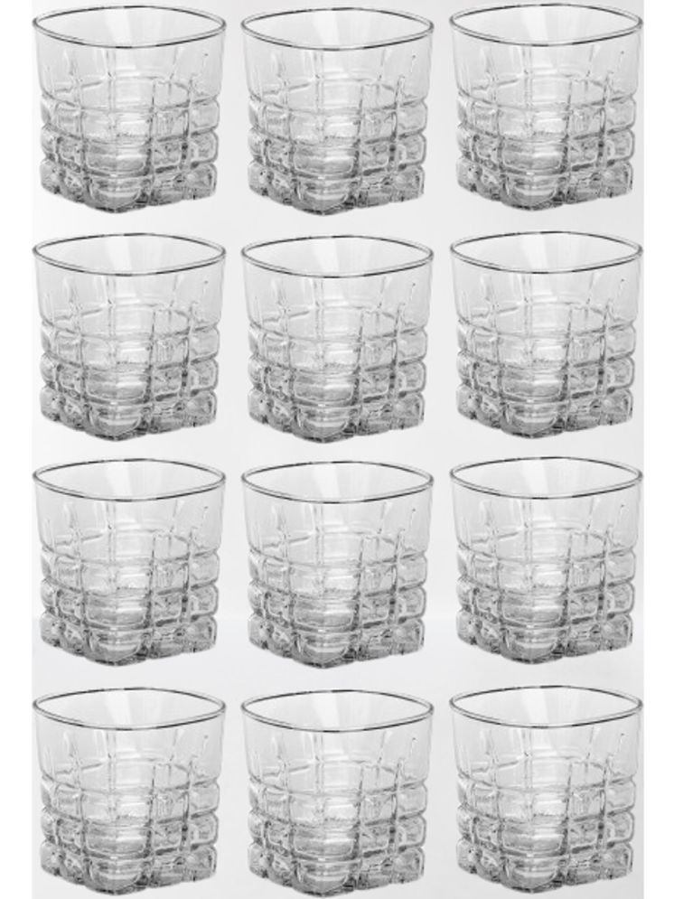     			AFAST Party Glass/Beer Mug Glass Plain Whiskey Glasses 350 ml ( Pack of 12 ) Transparent