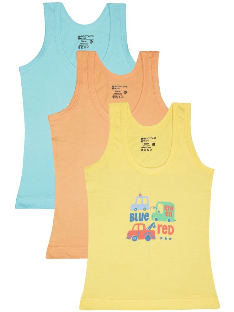     			Bodycare Unisex Baby Round Neck Sleeveless Vest Pack Of 3 - Assorted