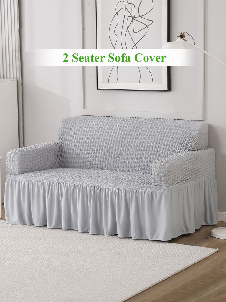     			HOKIPO 2 Seater Polyester Sofa Cover ( Pack of 1 )