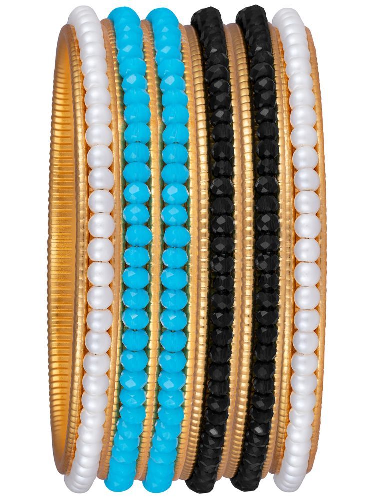     			JFL - Jewellery For Less Multicolor Bangle Set ( Pack of 6 )