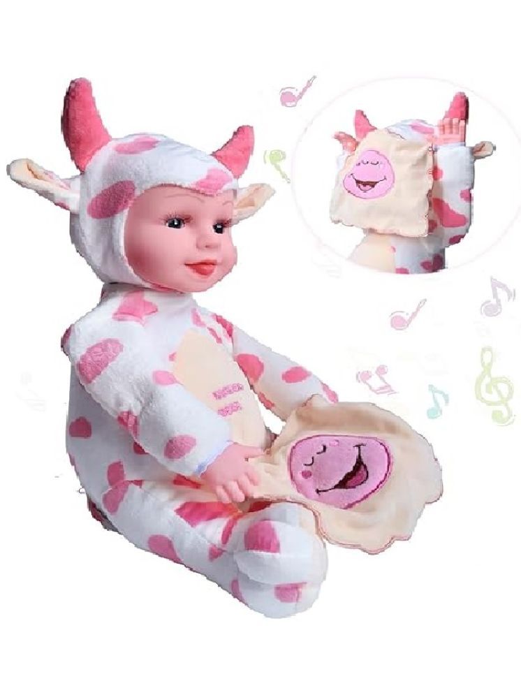     			Peek-A-Boo Soft Plush Laughing Doll Toy for Kids with Voice Activated, Moving Arms and Touch Sensor Feature and Design(Random Color)