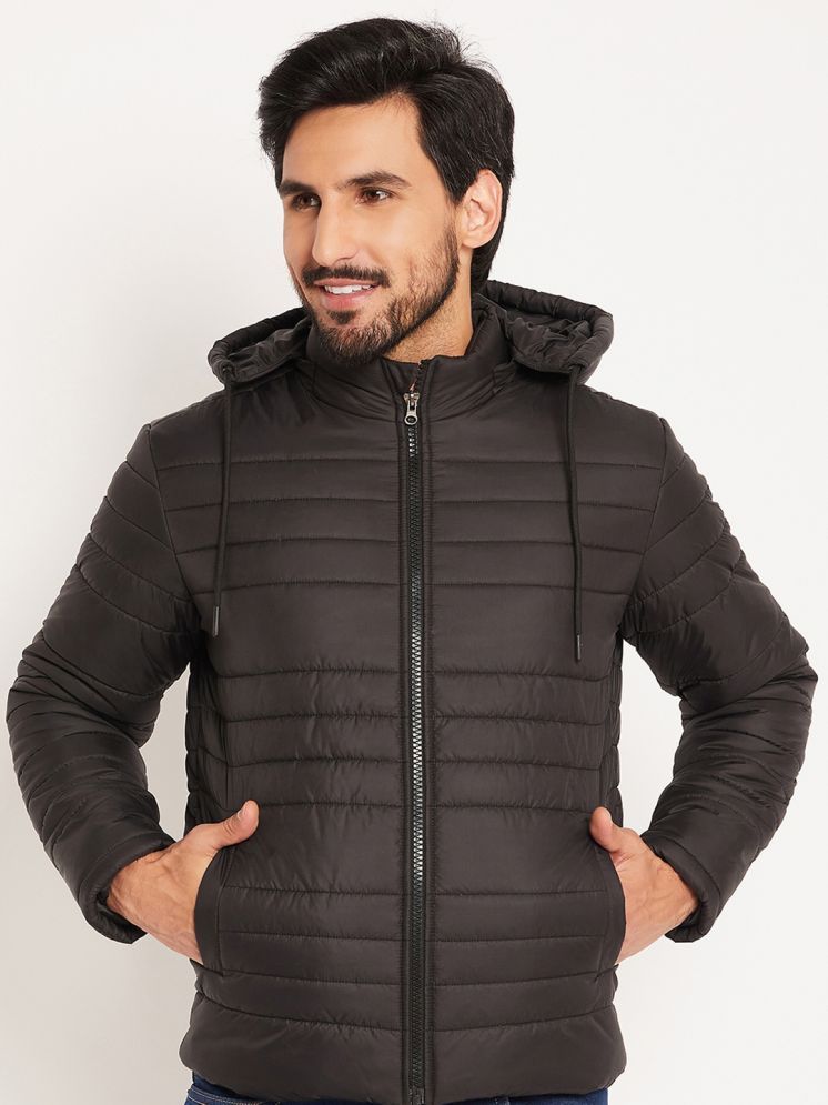     			VERO AMORE Polyester Men's Quilted & Bomber Jacket - Black ( Pack of 1 )