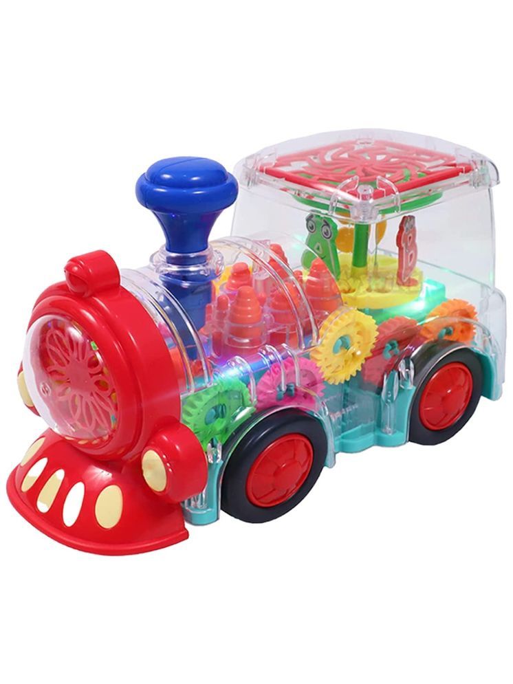     			PANSHUB Musical and 3D Lights Kids Multicolor Transparent Toy Gears Concept Toys for 2 to 5 Year Kids (Engine) (Multi Color)