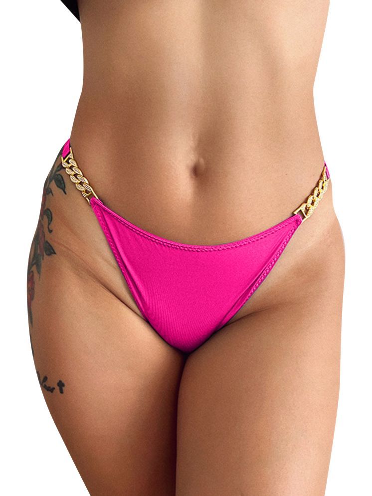     			UR HIGHER SELF Poly Cotton Printed Women's G-Strings ( Fluorescent Pink )