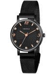 Crestello Black Metal Analog Womens Watch