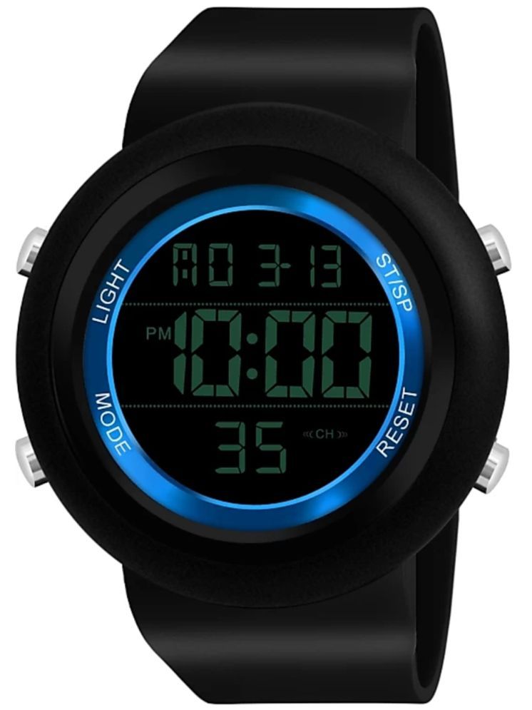     			SHMOFY LUXRY Black Silicon Digital Men's Watch