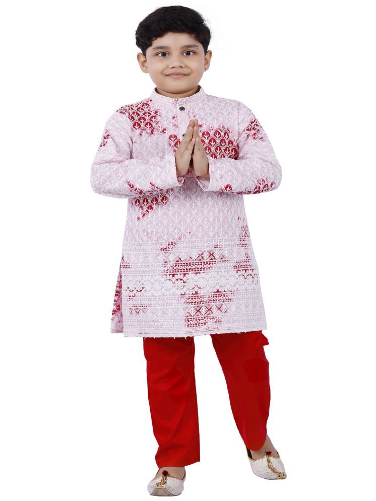     			s muktar garments Red Rayon Boys ( Pack of 1 )